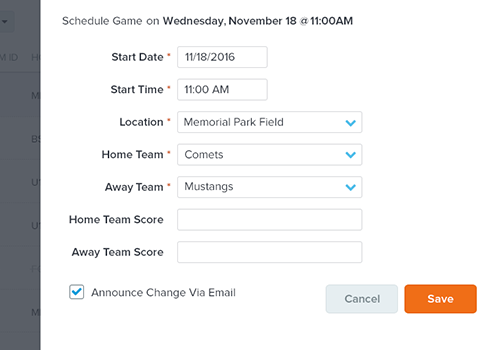 Soccer Scheduling Software