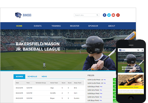 Custom League Websites
