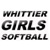 Whittier Girls Softball logo